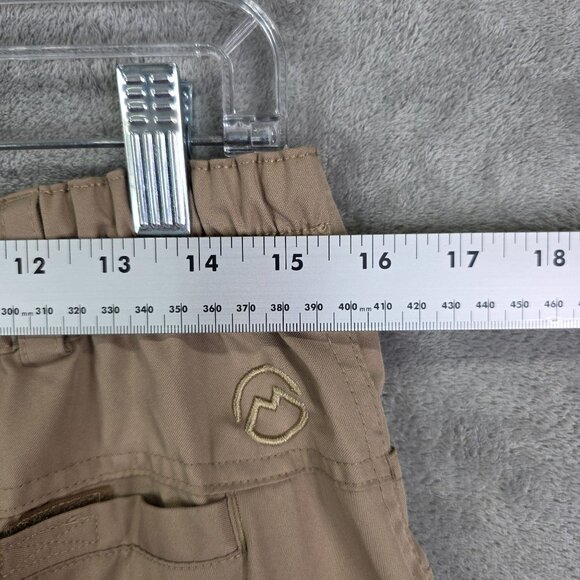Womens Beige Magellan Outdoors Convertible Cargo Pants Polyester Size M - Picture 7 of 10
